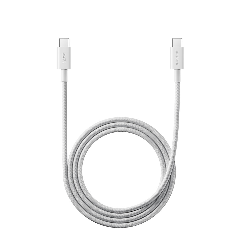 Xiaomi 6A Braided USB-C to USB-C Cable (1m) bílá