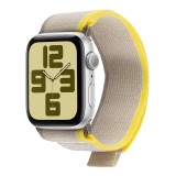 OBAL:ME Textilní Řemínek pro Apple Watch 42-49mm M-L Beige/Yellow