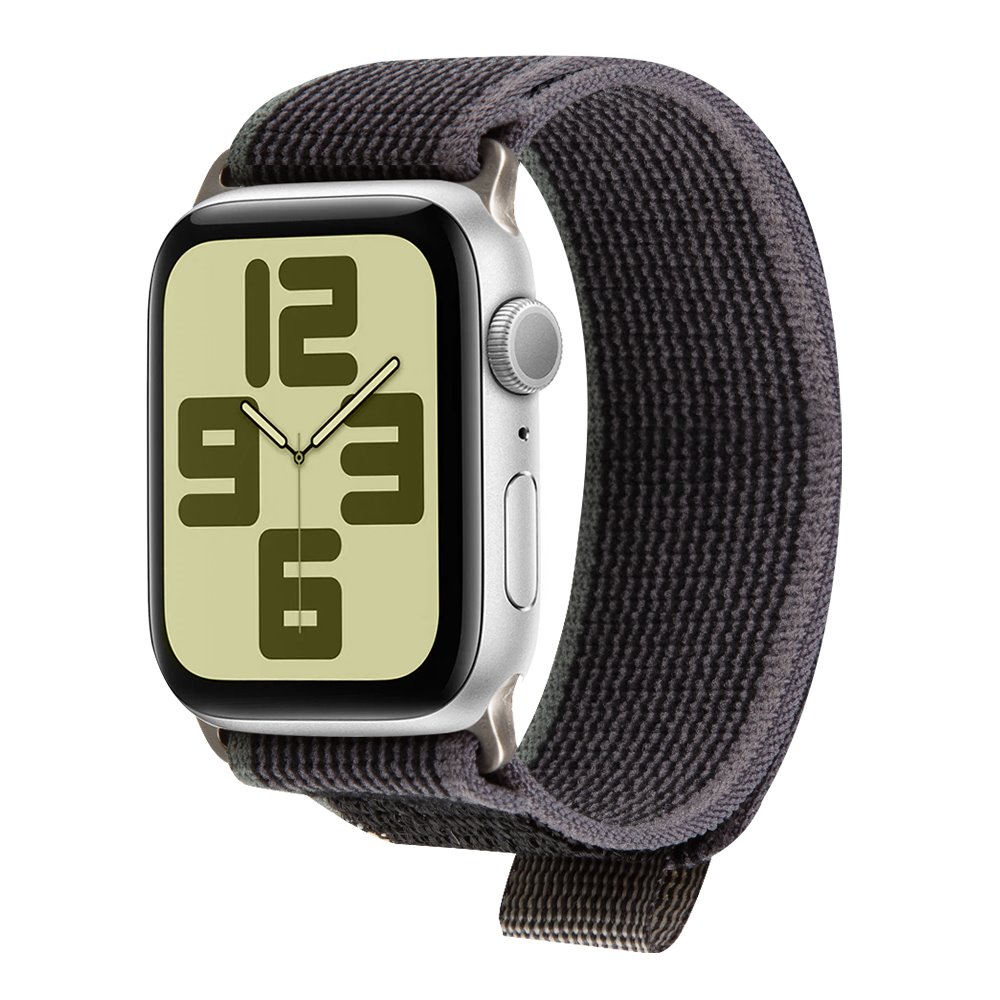 OBAL:ME Textilní Řemínek pro Apple Watch 42-49mm M-L Grey/Green