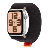 OBAL:ME Textilní Řemínek pro Apple Watch 42-49mm M-L Black/Orange