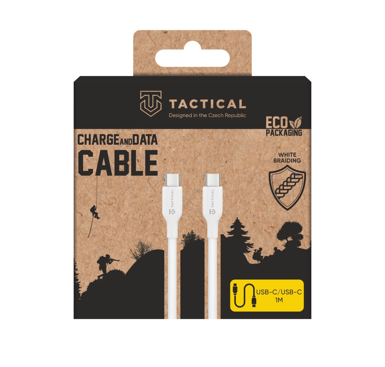 Tactical Stitch Thread Cable USB-C/USB-C 1m White