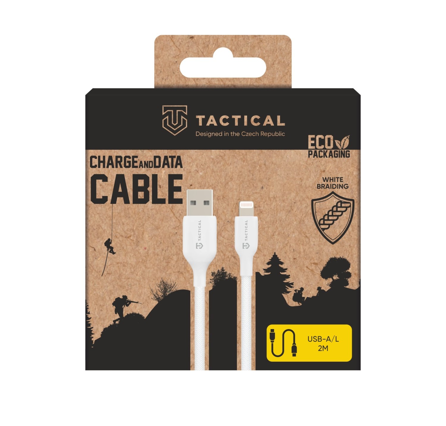 Tactical Stitch Thread Cable USB-A/Lightning 2m White