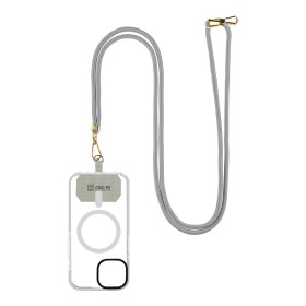 Popruh OBAL:ME NeckTag Allure na telefón, light grey