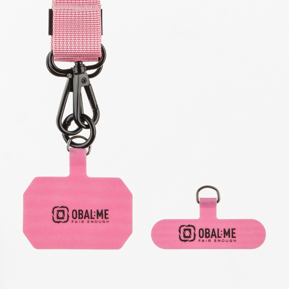 OBAL:ME NeckTag Ribbon Popruh na Telefon Pink