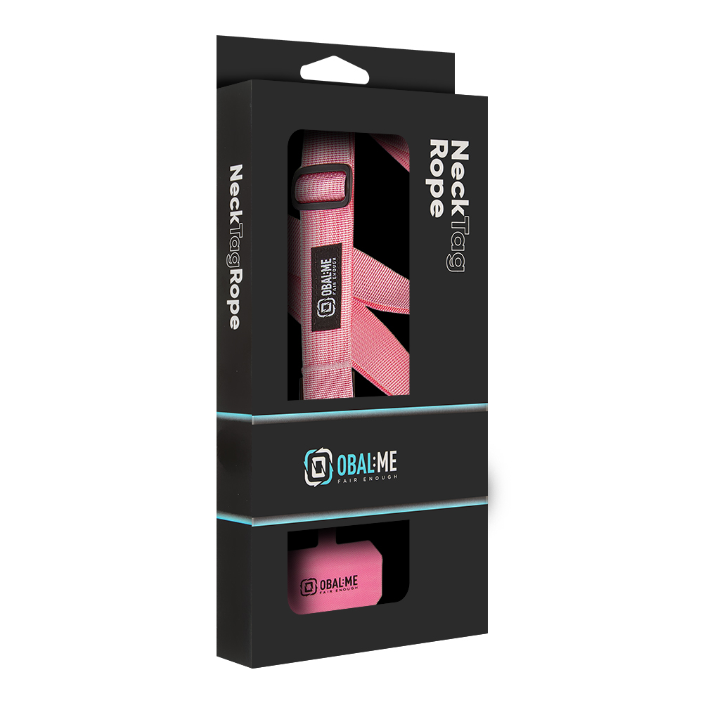 OBAL:ME NeckTag Ribbon Popruh na Telefon Pink