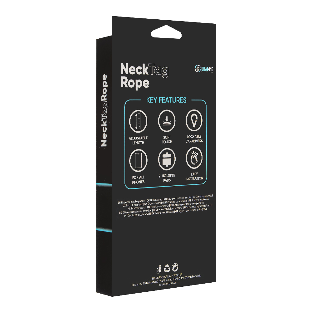 OBAL:ME NeckTag Ribbon Popruh na Telefon Pink