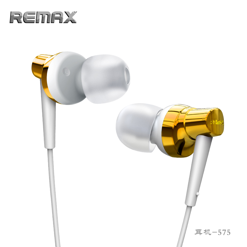 Remax RM575 Stereo Headset 3,5mm biele zlato