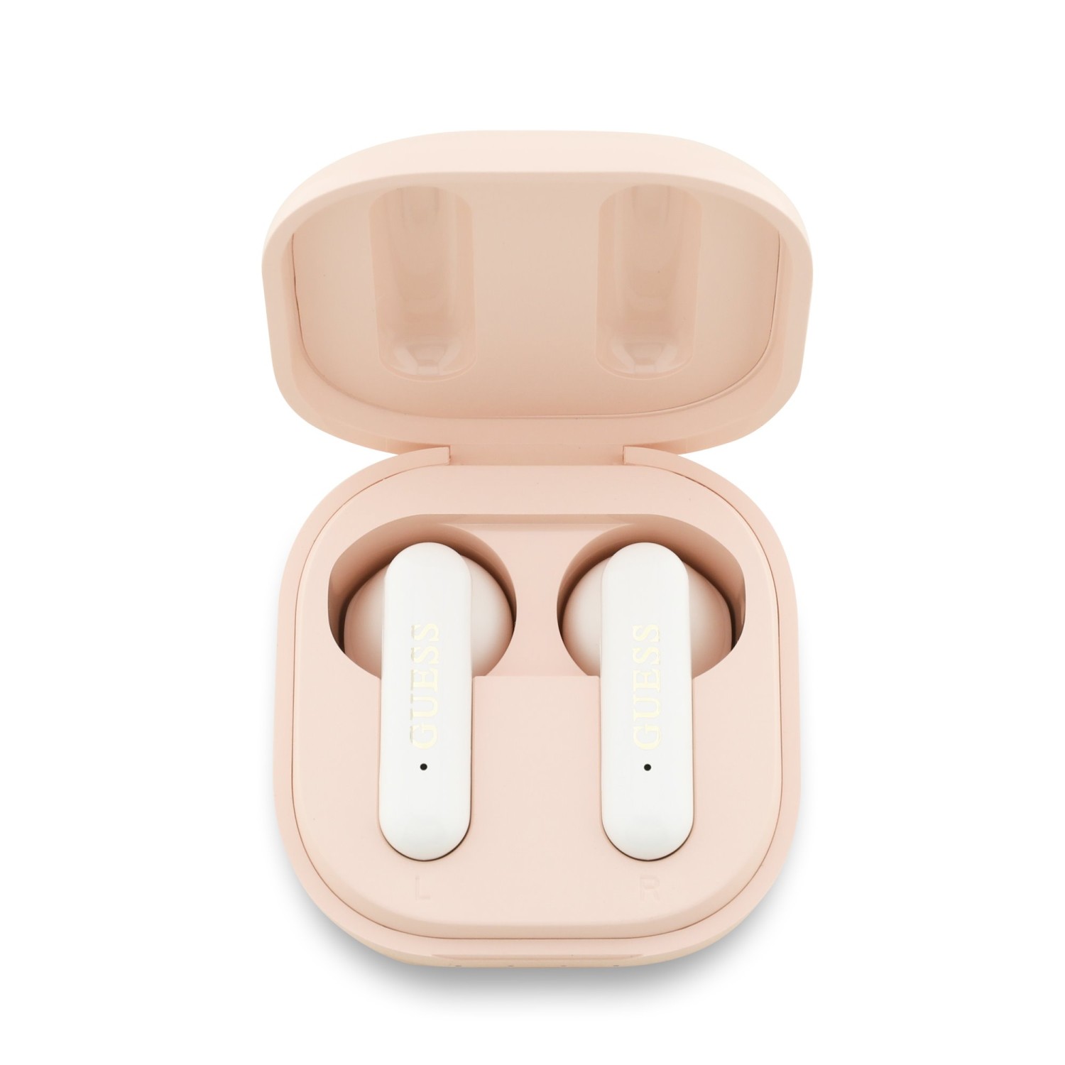 Guess 4G Metal Logo TWS Bezdrátová Sluchátka Pink