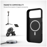 Kryt FIXED MagLeather pro Apple iPhone 17 Pro Max, z veganské kůže s podporou MagSafe, černý