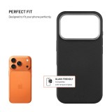 Kryt FIXED MagLeather pro Apple iPhone 17 Pro, z veganské kůže s podporou MagSafe, černý