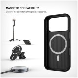 Kryt FIXED MagLeather pro Apple iPhone 17 Pro, z veganské kůže s podporou MagSafe, černý