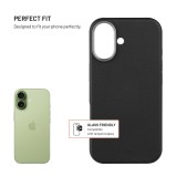 Kryt FIXED MagLeather pro Apple iPhone 17, z veganské kůže s podporou MagSafe, černý
