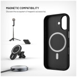 Kryt FIXED MagLeather pro Apple iPhone 17, z veganské kůže s podporou MagSafe, černý