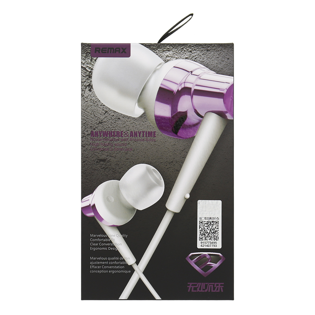 Remax RM575 Stereo Headset 3,5mm White / Purple