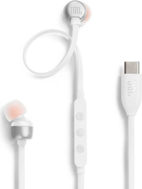 JBL Tune 310C In-Ear USB-C biela