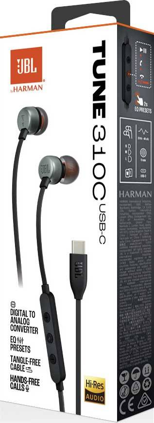 JBL Tune 310C In-Ear USB-C černá