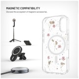 Zadní kryt FIXED MagBloom s podporou MagSafe pro Apple iPhone 17, Blush Plum