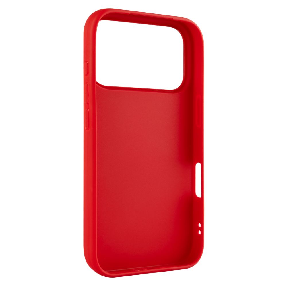 Zadní pogumovaný kryt FIXED Story pro Apple iPhone 17 Pro, červený