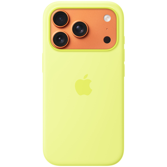 Silikonový kryt MGFF4ZM/A Apple vč. Magsafe pro Apple iPhone 17 Pro, neon yellow