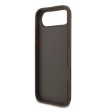 Guess PU 4G Metal Logo Strap Zadní Kryt pro iPhone Air Brown