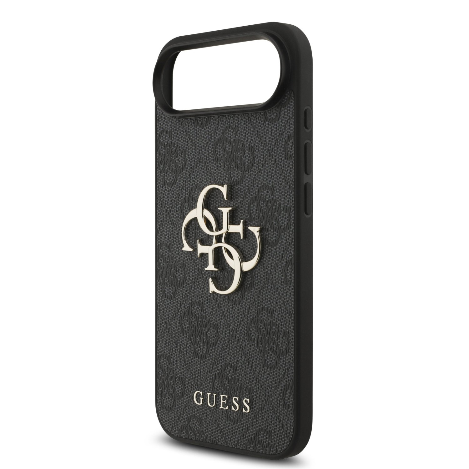 Guess PU 4G Metal Logo Strap Zadní Kryt pro iPhone Air Black
