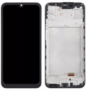 LCD display + dotyková doska + predný kryt pre Samsung Galaxy A15 4G/5G, black TFT