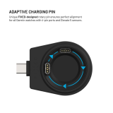 Stojánek FIXED Powerstation pro Garmin s bezdrátovým nabíjením až pro 3 zařízení, 15W+5W+2.5W, černá