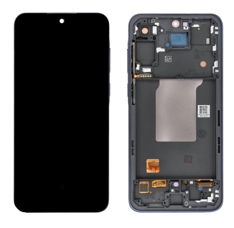 LCD display + dotyková deska + přední kryt pro Samsung Galaxy A55 5G, navy