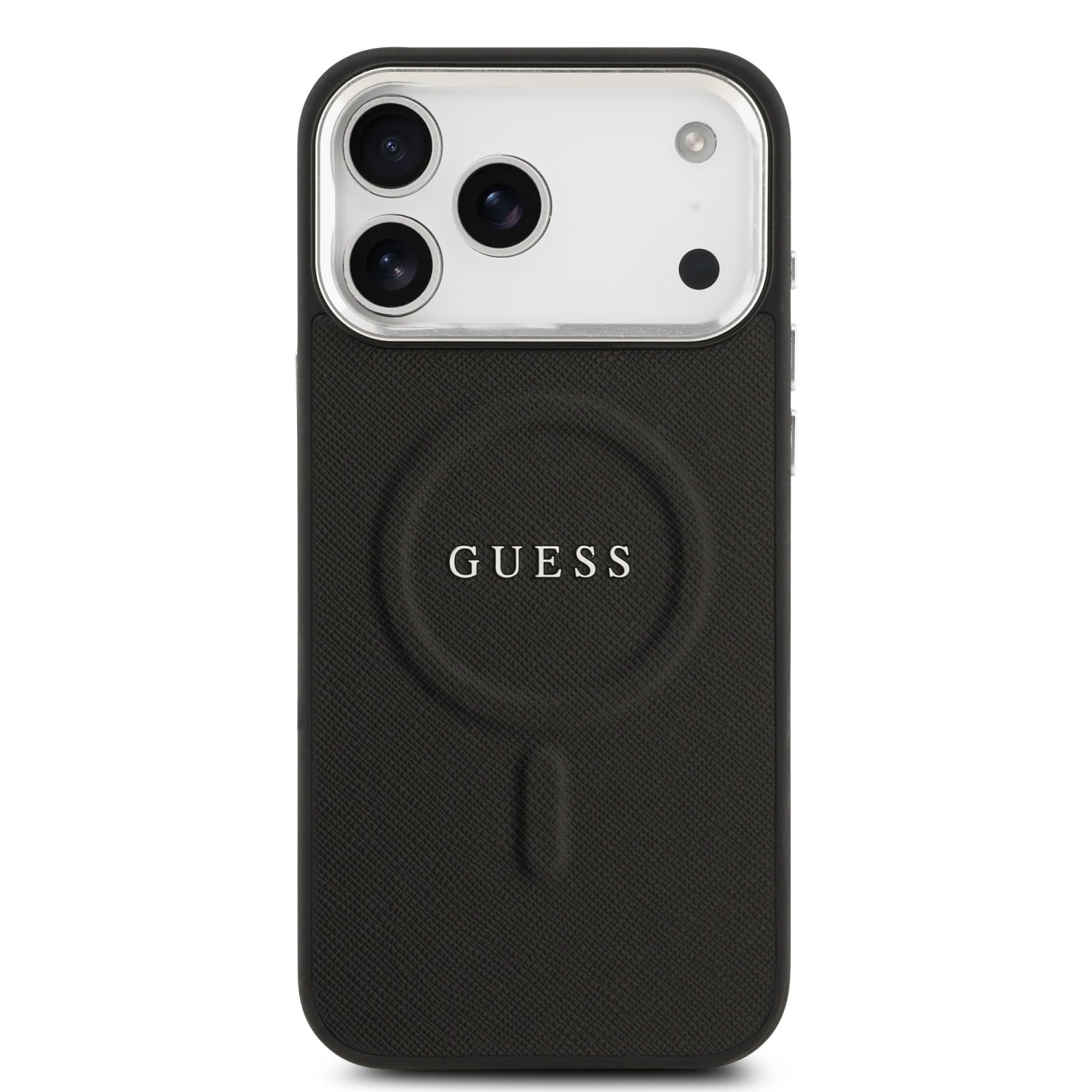 Guess PU Saffiano MagSafe Zadní Kryt pro iPhone 17 Pro Max Black
