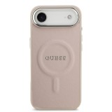 Guess PU Saffiano MagSafe Zadní Kryt pro iPhone Air Pink
