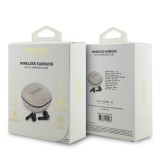 Guess PU 4G Script Logo ENC TWS Bezdrátová Sluchátka Pink