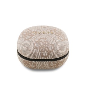 Bezdrôtové slúchadlá Guess PU 4G Script Logo ENC TWS, ružové