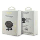 Guess PU 4G Script Logo ENC TWS Bezdrátová Sluchátka Brown