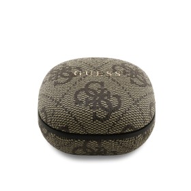 Bezdrôtové slúchadlá Guess PU 4G Script Logo ENC TWS, hnedá