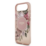 Guess IML Flowers Strap MagSafe Zadní Kryt pro iPhone Air Pink