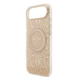 Guess IML Flowers Allover Strap MagSafe Zadní Kryt pro iPhone Air Pink