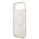 Guess IML Flowers Allover Strap MagSafe Zadní Kryt pro iPhone Air Pink