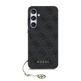 Guess 4G Charm Zadní Kryt pro Samsung Galaxy S24 FE Grey