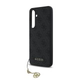 Guess 4G Charm Zadní Kryt pro Samsung Galaxy S24 FE Grey