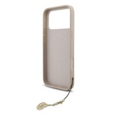 Guess 4G Charm Zadní Kryt pro iPhone 17 Pro Max Tone on Tone Pink