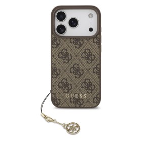 Zadný kryt Guess 4G Charm pre Apple iPhone 17 Pro, tone on tone brown