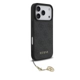 Guess 4G Charm Zadní Kryt pro iPhone 17 Pro Tone on Tone Grey