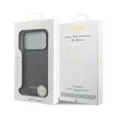 Guess 4G Charm Zadní Kryt pro iPhone 17 Pro Tone on Tone Grey