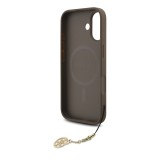 Guess 4G Charm Zadní Kryt pro iPhone 17 Tone on Tone Brown