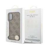 Guess 4G Charm Zadní Kryt pro iPhone 17 Tone on Tone Brown