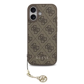 Zadný kryt Guess 4G Charm pre Apple iPhone 17, tone on tone brown