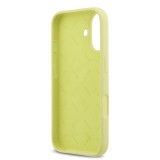 Guess Liquid Silicone 4G Metal Logo Zadní Kryt pro iPhone 17 Yellow