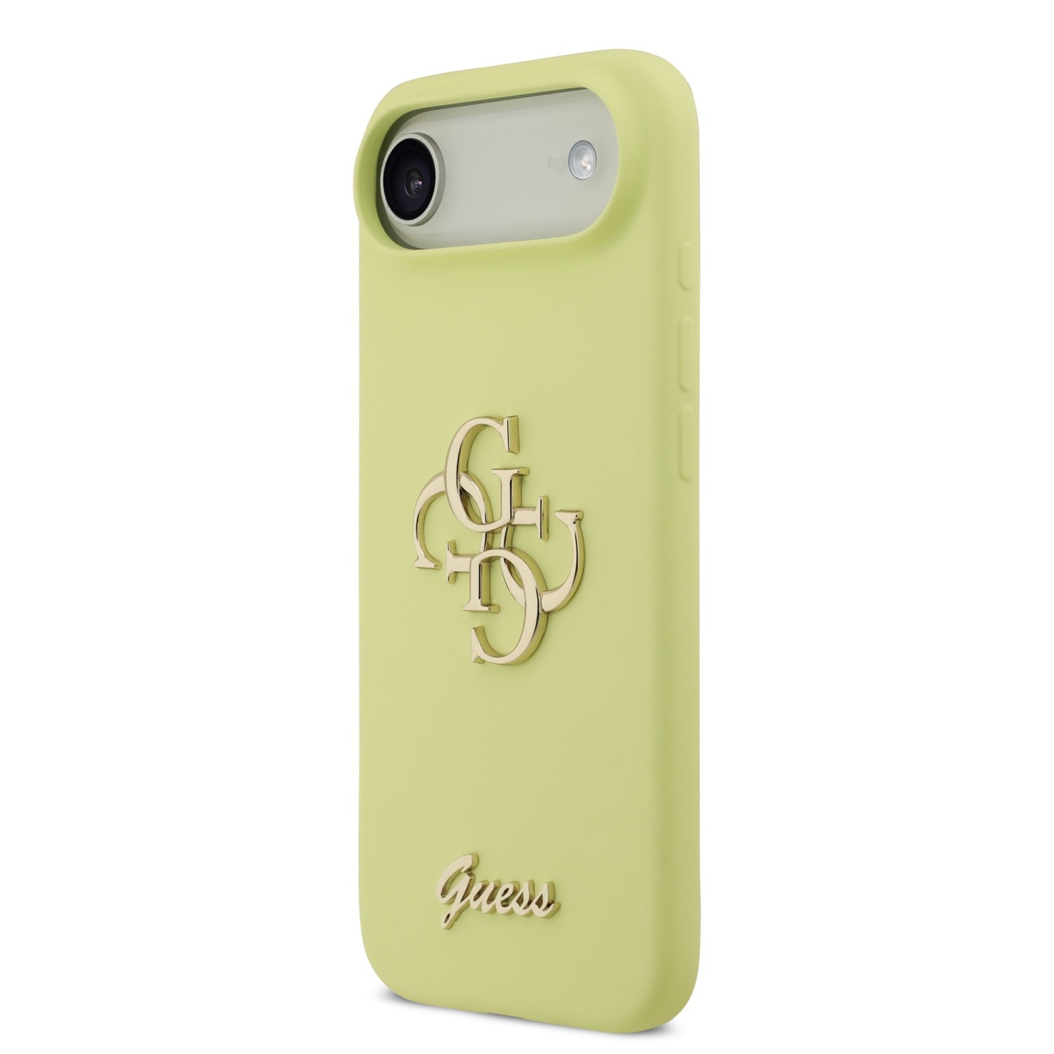 Guess Liquid Silicone 4G Metal Logo Zadní Kryt pro iPhone Air Yellow