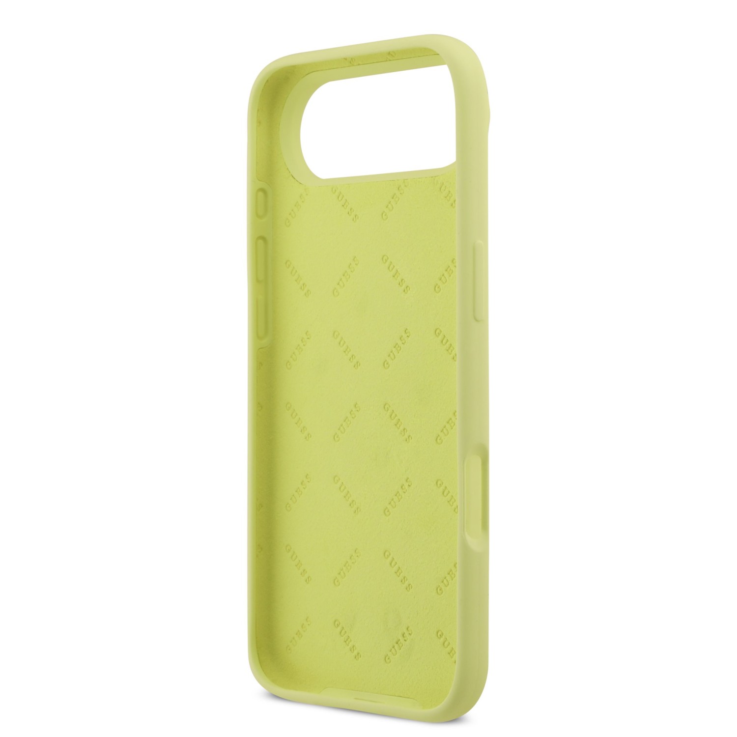 Guess Liquid Silicone 4G Metal Logo Zadní Kryt pro iPhone Air Yellow