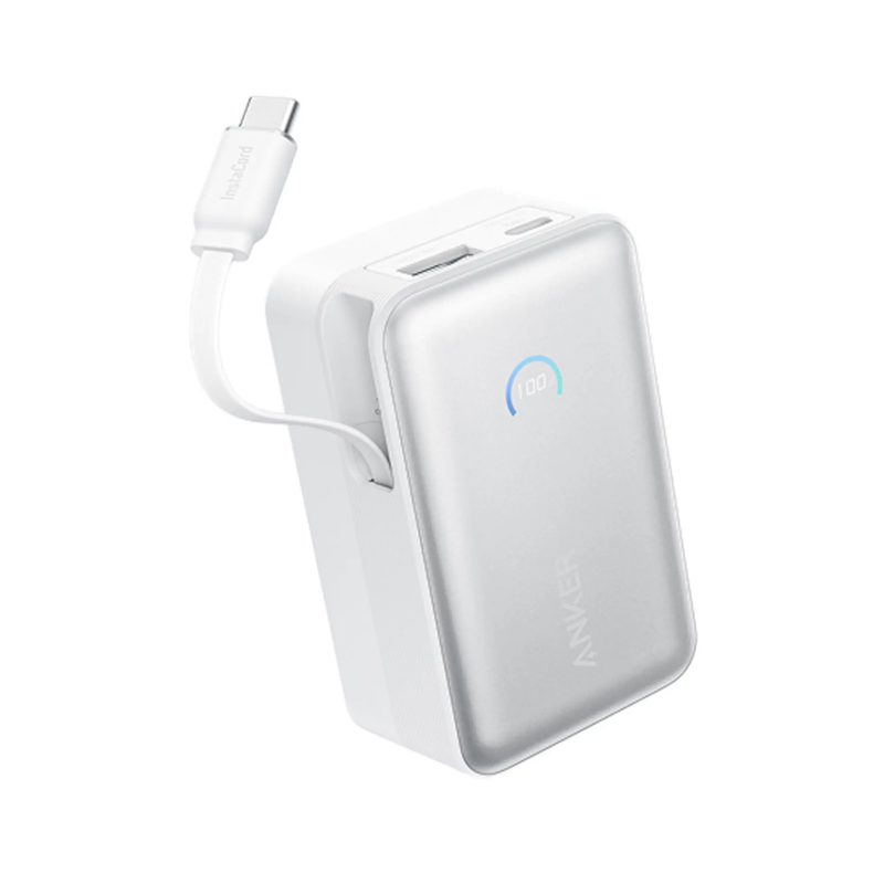 Powerbanka Anker Nano 10000mAh, 45W s kabelem USB-C bílá